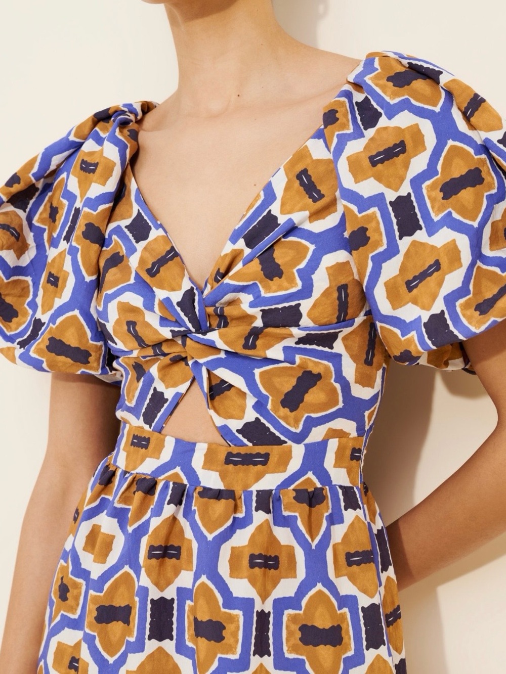 Anthropologie Puff Sleeve Maxi Dress - Picture 3 of 6